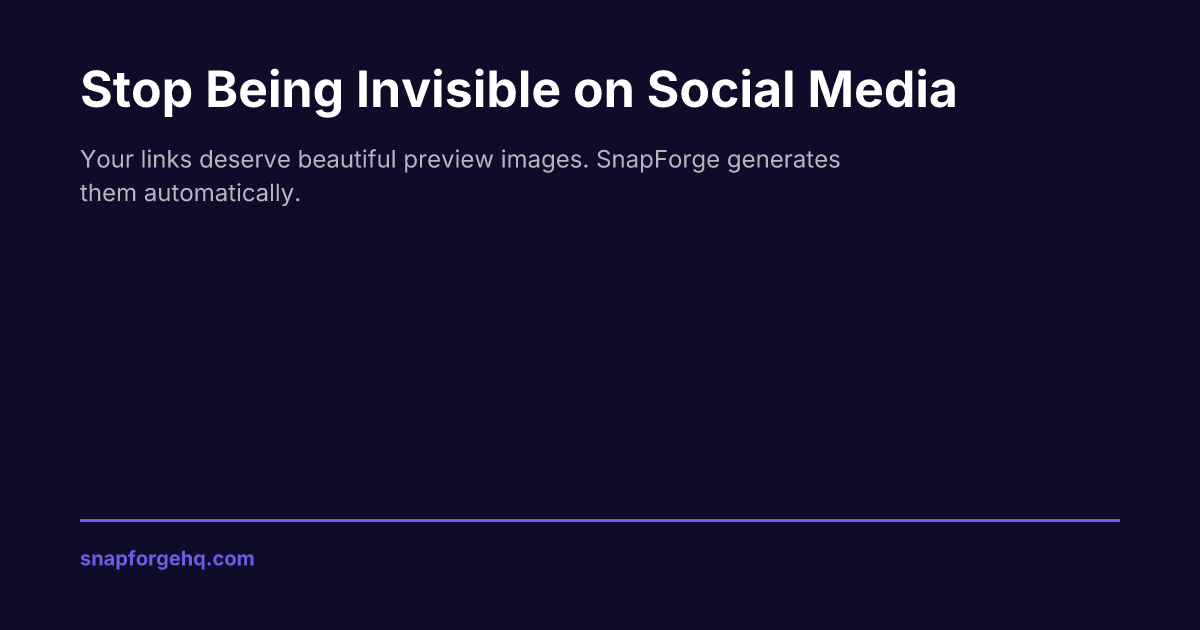 Why Most Websites Are Invisible on Social Media (And How to Fix It in 60 Seconds)